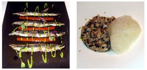 Anchoas Nardin 000  &  Tartar de ostras y caviar